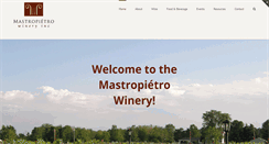 Desktop Screenshot of mastropietrowinery.com